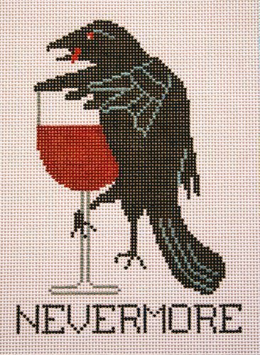 click here to view larger image of Nevermore - Wine (hand painted canvases)