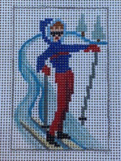 click here to view larger image of Skier (hand painted canvases)