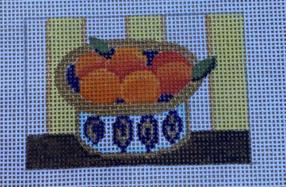 click here to view larger image of Bowl of Oranges (hand painted canvases)