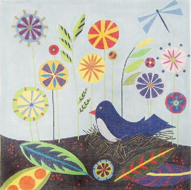 click here to view larger image of Nesting Bird Mama (hand painted canvases)