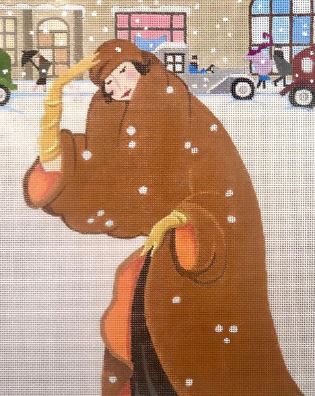 click here to view larger image of Winter Lady (hand painted canvases)