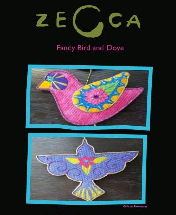 click here to view larger image of 2 Birds - 3 (hand painted canvases)