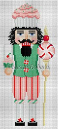 click here to view larger image of  Nutcracker - Cupcake Guard (hand painted canvases)