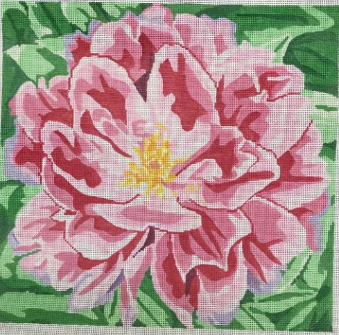 click here to view larger image of Ruffled Pink Peony (hand painted canvases)