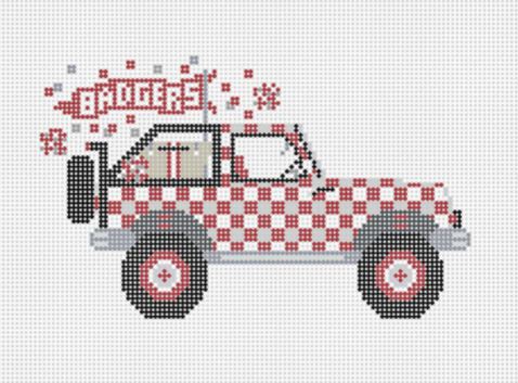 click here to view larger image of Tailgate Jeep - Wisconsin Badgers (hand painted canvases)