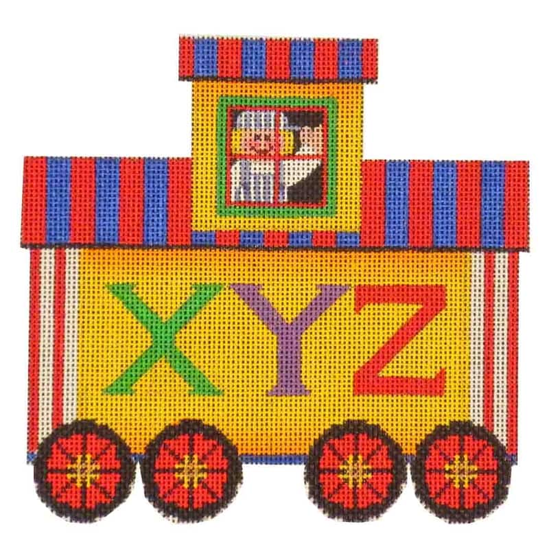 click here to view larger image of Train - XYZ Caboose (hand painted canvases)