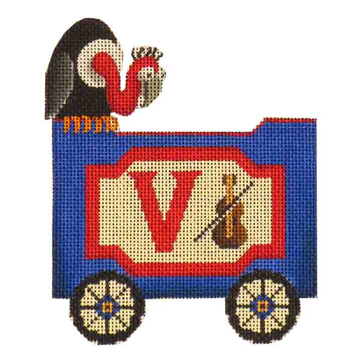 click here to view larger image of Train Letter - V (hand painted canvases)