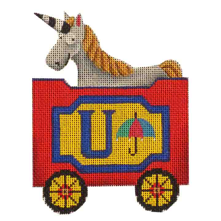 click here to view larger image of Train Letter - U (hand painted canvases)