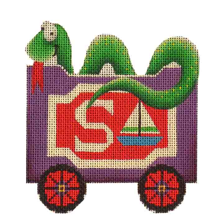 click here to view larger image of Train Letter - S (hand painted canvases)