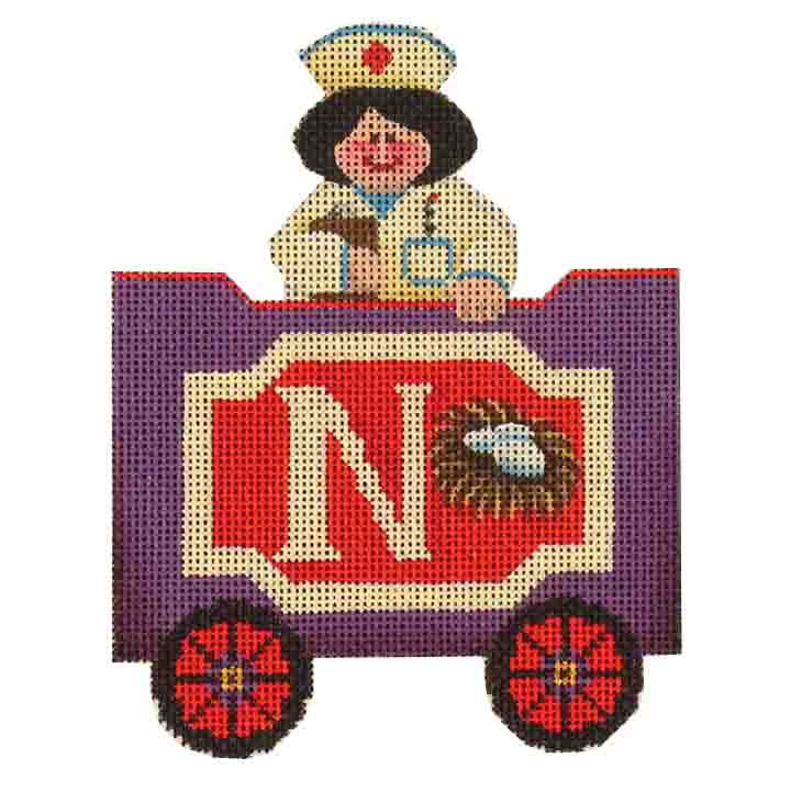 click here to view larger image of Train Letter - N (hand painted canvases)