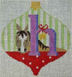 click here to view larger image of H Horse Bauble (hand painted canvases)