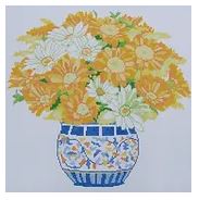 click here to view larger image of Daisy Bouquet (hand painted canvases)