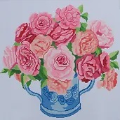 click here to view larger image of Roses Bouquet (hand painted canvases)
