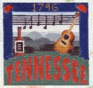 click here to view larger image of Postcard - Tennessee (hand painted canvases)