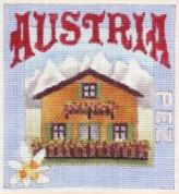 click here to view larger image of Postcard - Austria (hand painted canvases)