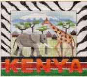 click here to view larger image of Postcard - Kenya (hand painted canvases)