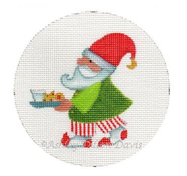click here to view larger image of Santa Cookie Break (hand painted canvases)