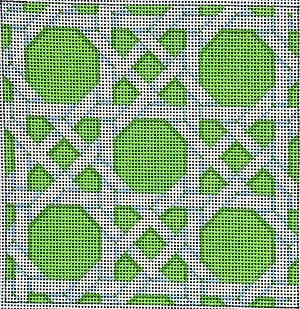 click here to view larger image of Lime/White Caning Square (None Selected)