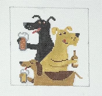 click here to view larger image of Beer Buddies (hand painted canvases)