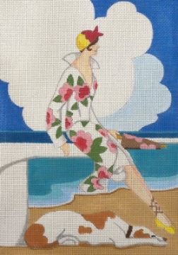click here to view larger image of Summer Beach Lady (hand painted canvases)