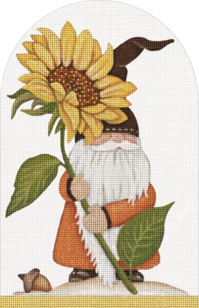 click here to view larger image of Sunflower Gnome (hand painted canvases)
