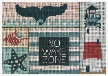 click here to view larger image of No Wake Zone (hand painted canvases)