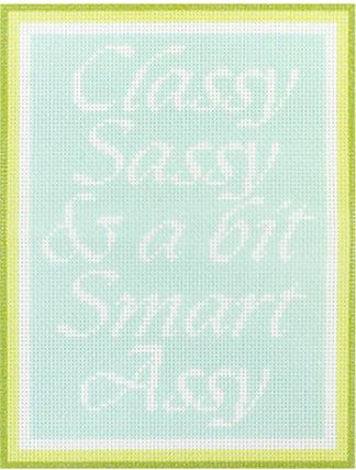 click here to view larger image of Classy/Sassy (printed canvas)