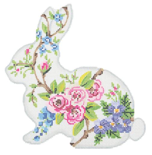 click here to view larger image of Floral Patterned Bunny (hand painted canvases)