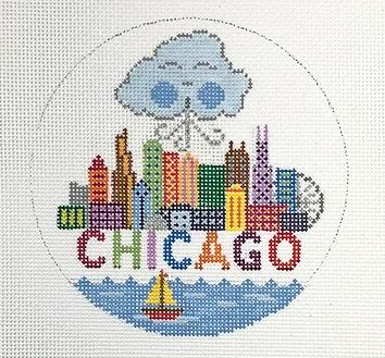 click here to view larger image of Chicago - Windy City (hand painted canvases)
