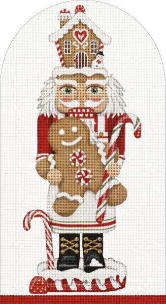 click here to view larger image of Gingerbread Nutcracker (hand painted canvases)