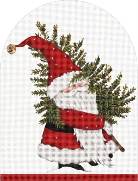 click here to view larger image of Christmas Tree Gnome (hand painted canvases)