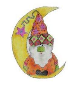 click here to view larger image of Gnome on the Moon (hand painted canvases)