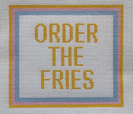 click here to view larger image of Order the Fries (hand painted canvases)