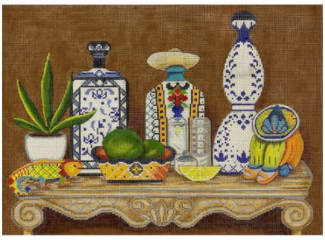 click here to view larger image of Tequilla Table (hand painted canvases)