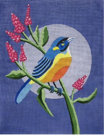 click here to view larger image of Birds and Berries (hand painted canvases)