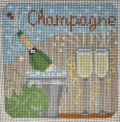 click here to view larger image of Champagne (hand painted canvases)