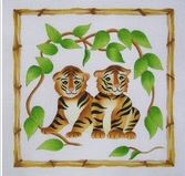 click here to view larger image of Tiger Cubs (hand painted canvases)