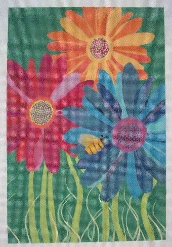 click here to view larger image of Gerber Daisies (hand painted canvases)