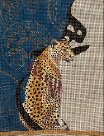 click here to view larger image of Nepal Feline  (hand painted canvases)