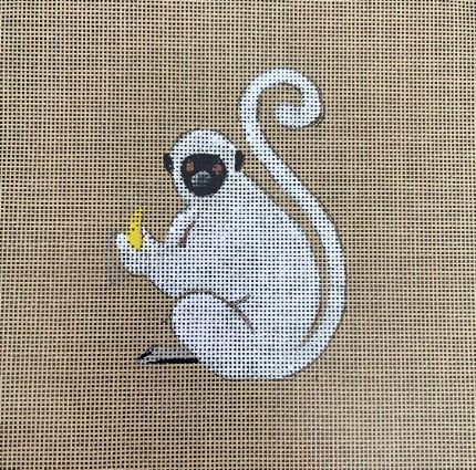 click here to view larger image of White Monkey (hand painted canvases)