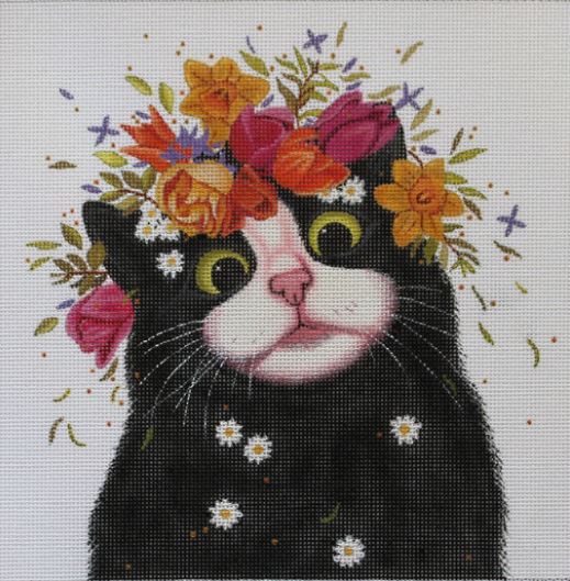 click here to view larger image of Spring Cat (hand painted canvases)