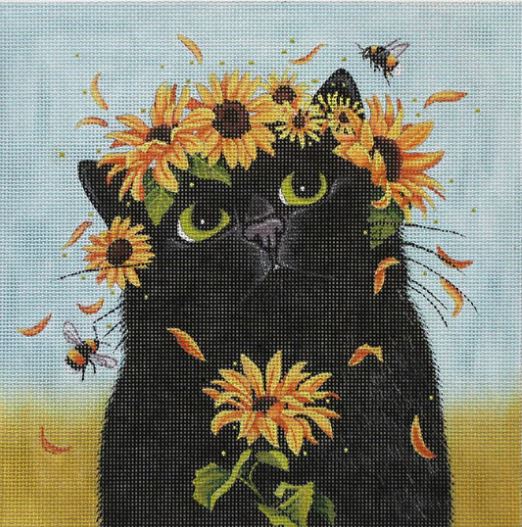 click here to view larger image of Summer Cat (hand painted canvases)