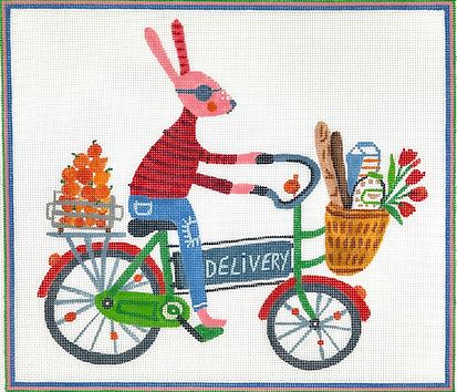 click here to view larger image of Delivery Bunny (hand painted canvases 2)