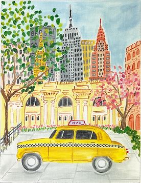 click here to view larger image of NYC Cab (hand painted canvases 2)