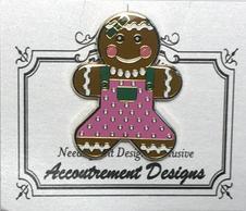 click here to view larger image of Needleminder - Gingerbread Girl Pink (accessories)