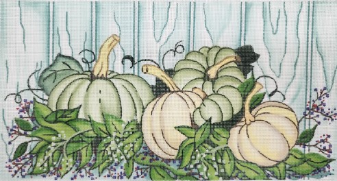 click here to view larger image of Pumpkin Arrangement (hand painted canvases)