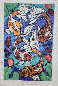 click here to view larger image of Koi Fish Pond (hand painted canvases)