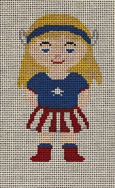 click here to view larger image of Captain America Girl (hand painted canvases)