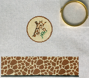 click here to view larger image of Giraffe Hinged Box w/Hardware (hand painted canvases)