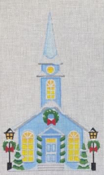 click here to view larger image of Blue Church (hand painted canvases)